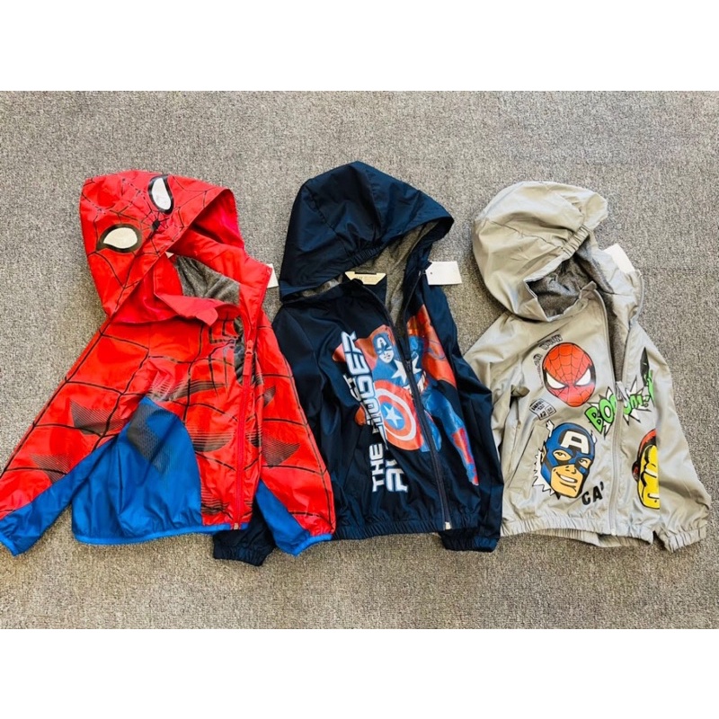 Áo khoác gió HM siêu nhân bé trai. size cho bé từ 1/2 tuổi - 8/10 tuổi