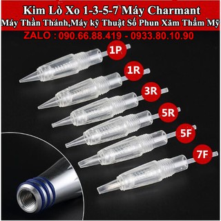 [5-100 cái] Kim Lò Xo phun xăm Máy Charm, Máy Thần Thánh, Máy kỹ Thuật Số Phun Xăm Thẩm Mỹ - Kim xăm 1-3-5-7 cho Máy xăm