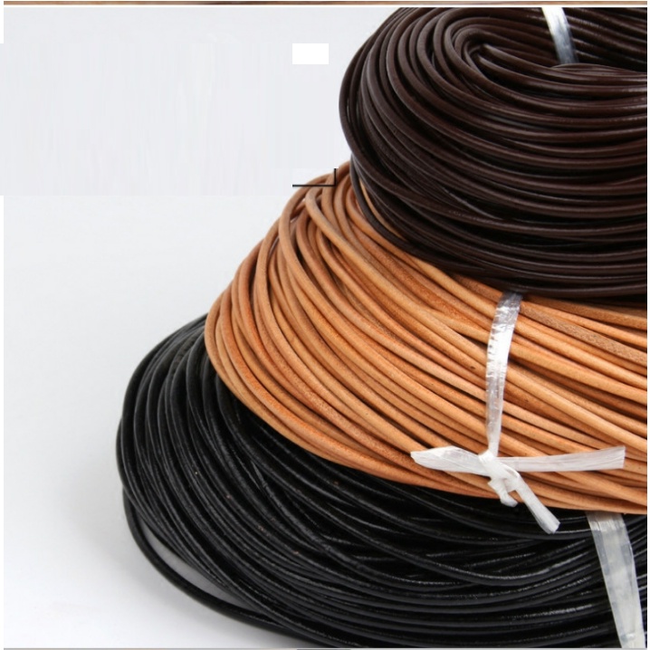 Dây da tròn - phụ kiện làm đồ da handmade