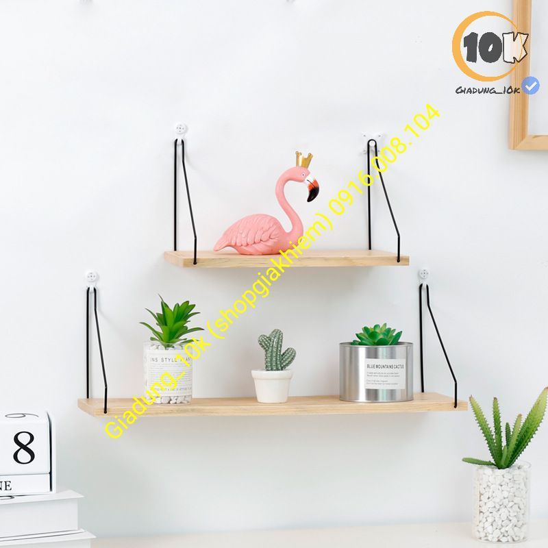 Giá kệ trang trí nhà xinh bằng gỗ (40cm x15.8cm) và (30cm x 15.8cm) (k91)
