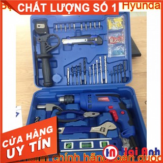 Máy khoan điện đa năng bộ nhiều món Hyundai HKV113 710W chính hãng, động cơ dây đồng bền bỉ, BH 6 tháng toàn quốc