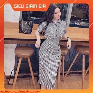 [Xả Hàng 1 Ngày] Đồ bộ nữ - set đồ nữ kẻ caro áo cộc tay + chân váy siêu điệu ❋