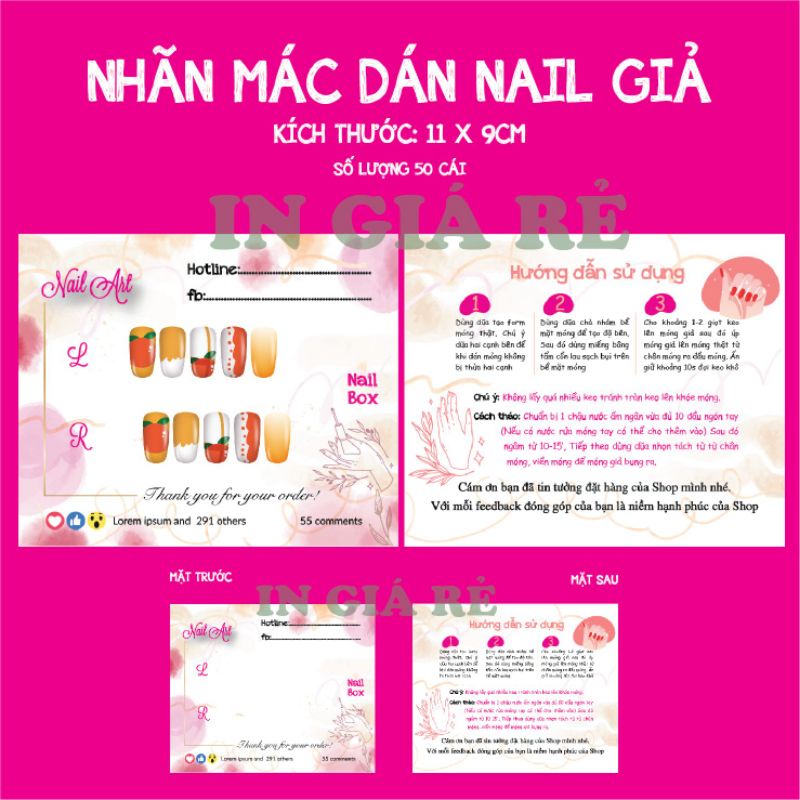 50 TAG NAILBOX, THẺ NAILBOX, CARD NAILBOX, BÌA NAILBOX, NHÃN NAILBOX_M3