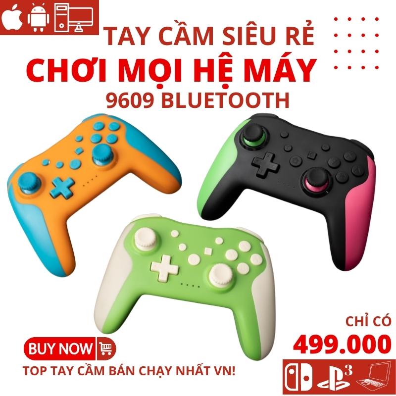 Tay cầm chơi game không dây Gamepad PXN 9609 Bluetooth đa nền tảng PC / Switch / PS3 / Android / iOS 15 / FO4, Genshin