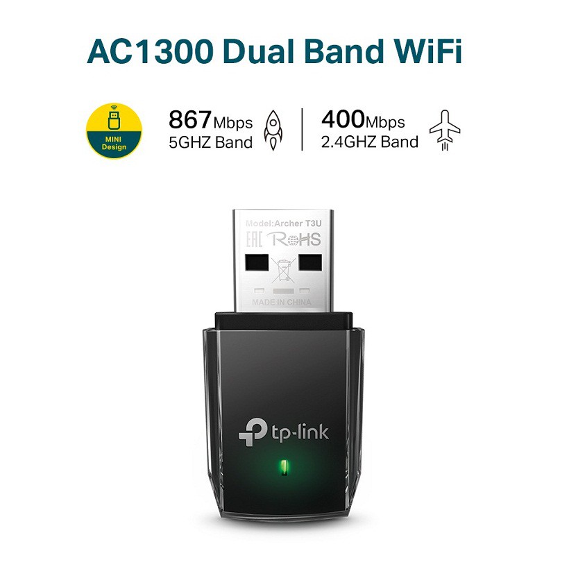 Bộ Thu Wifi TP-Link Archer T3U AC1300Mbps - Hàng Chính Hãng