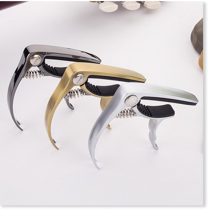 Kẹp đàn capo guitar Classic, Aucoustic cao cấp – Đủ màu sắc