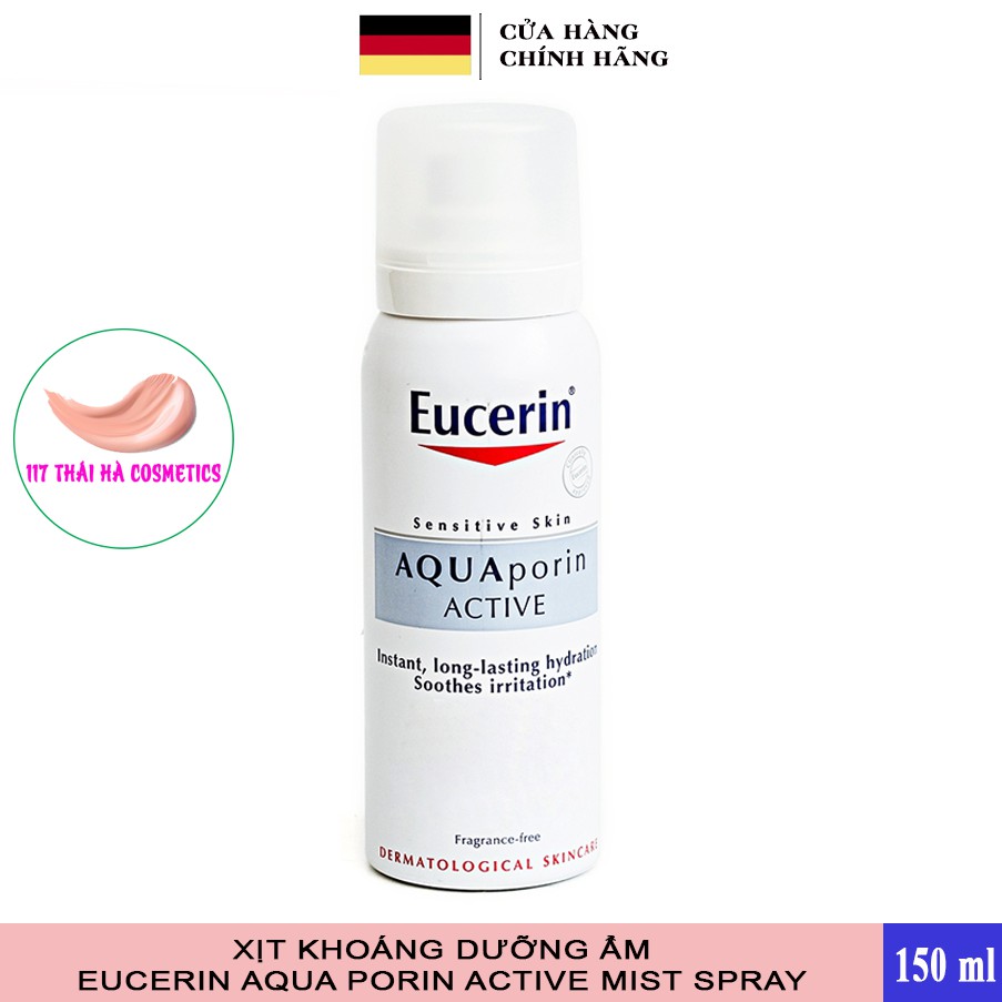 Xịt khoáng dưỡng ẩm Eucerin Aqua Porin Active Mist Spray 150ml