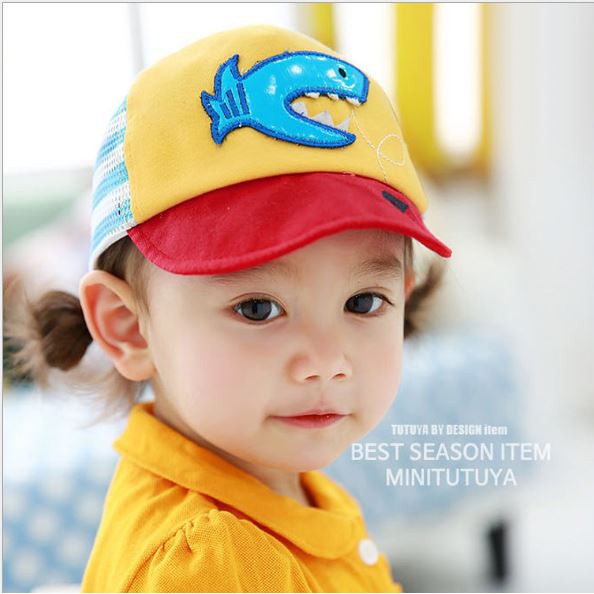 [Có đánh giá của KH] Mũ hình chú cá cho bé dưới 3 tuổi màu sắc dễ thương