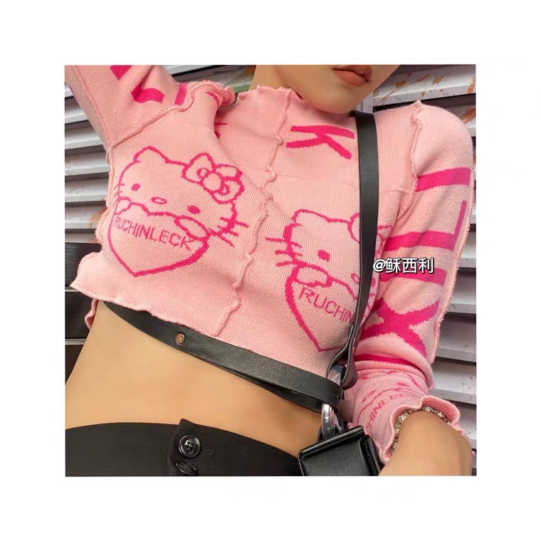 ÁO LEN DÀI TAY HELLO KITTY SIÊU XINH - ORDER 10 NGÀY