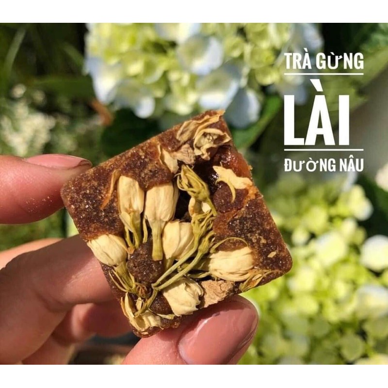 [freeship] trà gừng lài đường nâu 500gr 1 hũ