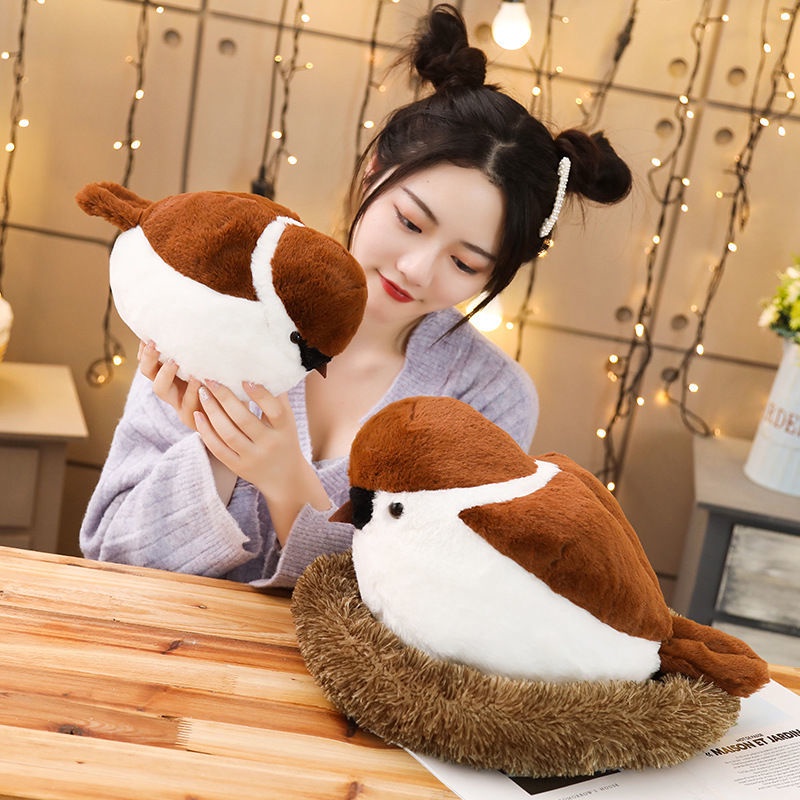 Thú Nhồi Bông Hình Chú Chim Sẻ Sáng Tạo
