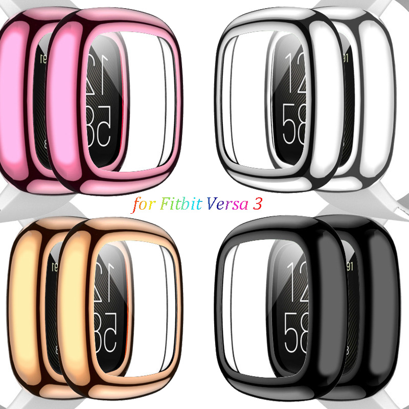 BUMPER Ốp Tpu Trong Suốt Bảo Vệ Mặt Đồng Hồ Thông Minh Fitbit Versa 3