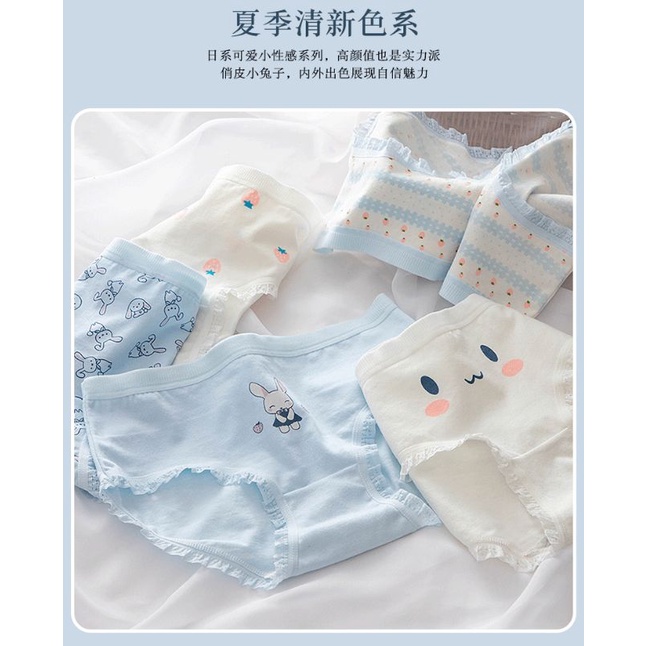 [CHE TÊN 100%] Quần Lót Nữ Thỏ Xanh Cute LMD30 Quần Chíp Chất Cotton Quảng Châu Cao Cấp Sexy Xịn Đẹp Lamodu Shop | BigBuy360 - bigbuy360.vn