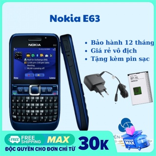 Điện thoại nokia e63 pin khủng hàng chính hãng giá rẻ tặng kèm pin và sạc-Bảo hành 2 tháng