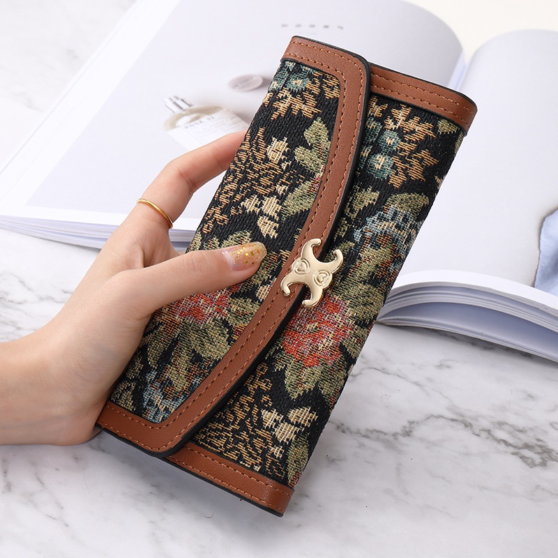 Ví Da Cầm Tay Dáng Dài Thời Trang Hàn Quốc Cho Nữ