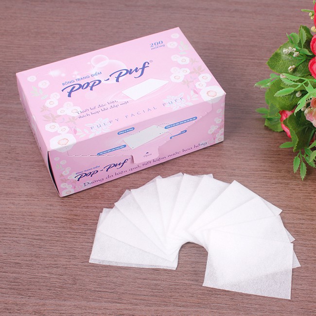 BÔNG TẨY TRANG 2 CÔNG DỤNG POP PUF CHÍNH HÃNG