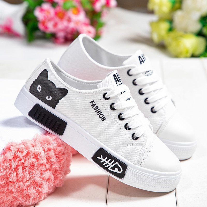 Giày Thể Thao Vải canvas Đế Mềm Chống Trượt Thời Trang Xuân Thu 2021 Cho Bé Gái Tiểu Học