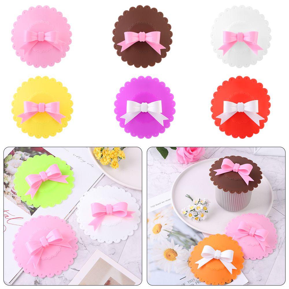 1 Nắp Cốc Uống Nước Có Nơ Ren Dễ Thương