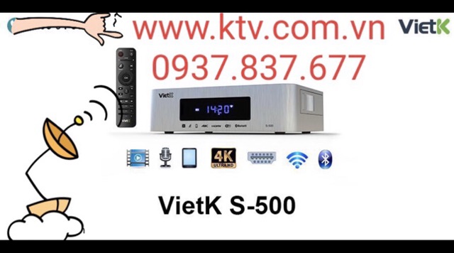 Đầu karaoke giá rẻ chính hãng VietK S500 sản phẩm karaoke chuyên nghiệp chokinh doanh và phòng karaoke gia đình đẳng cấp