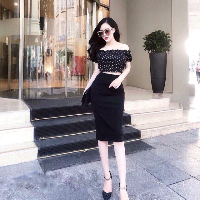 CHÂN VÁY ( thun gân kèm hình thật)