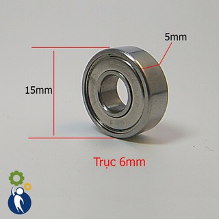 Vòng bi trục 6mm 6x15x5mm