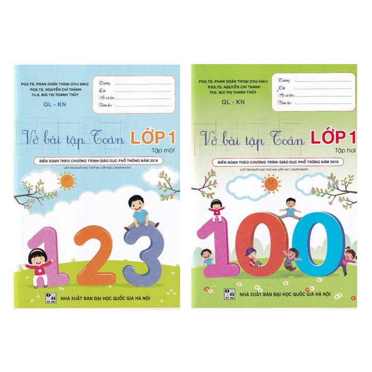 Sách - Combo Vở Bài Tập Toán 1 (2 Tập) - Theo Bộ Kết Nối