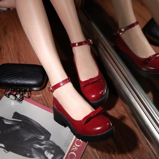 [CÓ SẴN ĐỎ SIZE 38] Giày búp bê LOLITA Nhật Bản