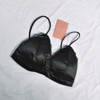 Bralette lụa phối ren