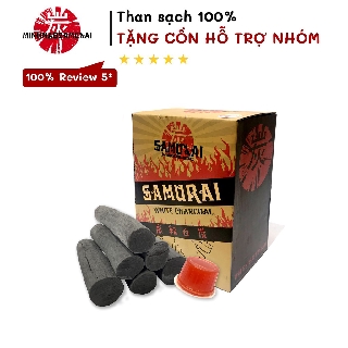 1KG Than Nướng Samurai Premium Cao Cấp Siêu Sạch Không Khói Size M