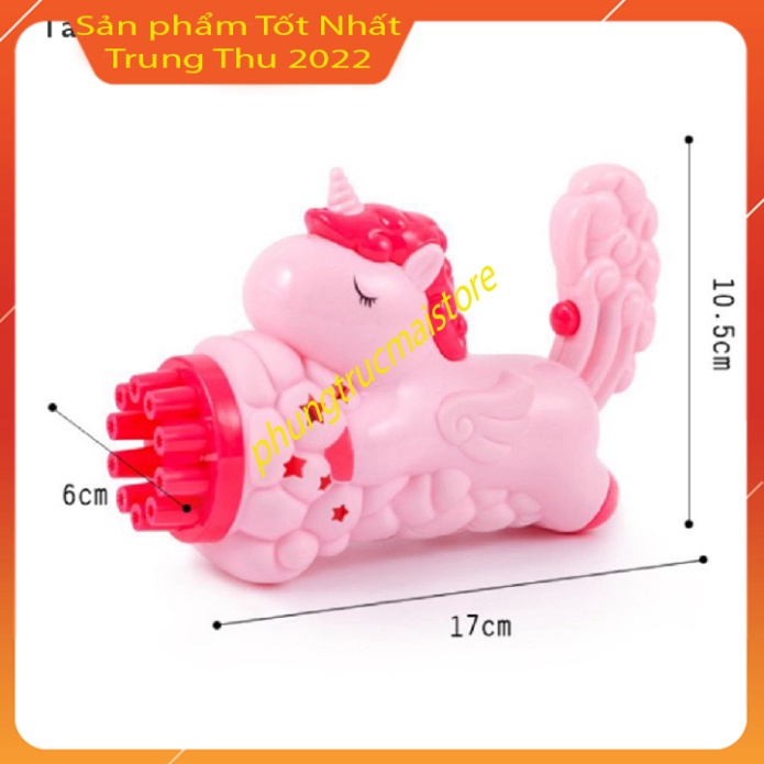 Máy bắn bong bóng xà phòng đồ chơi trẻ em tuyệt đẹp