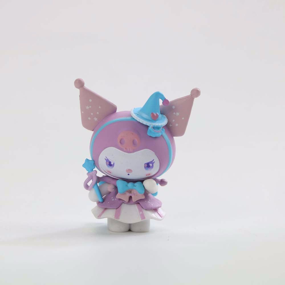 Set 6 tượng để bàn trang trí mô hình nhân vật hoạt hình Kuromi My Melody đáng yêu