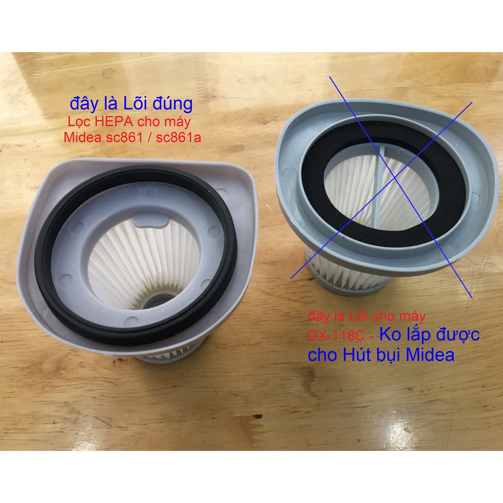 Lõi lọc cho máy hút bụi Midea sc861 sc861a, Haier - Phụ kiện máy hút bụi