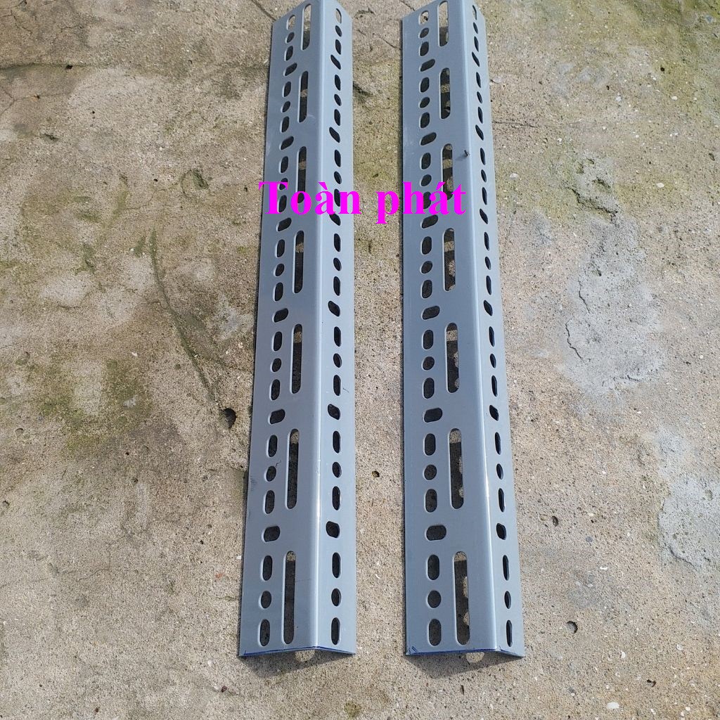 Cây 80cm ( 1.8ly) - Cây sắt V lỗ 4 x 6 cm màu xám ghi