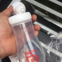 Bình tập ăn sillicon Dolphin 200ml