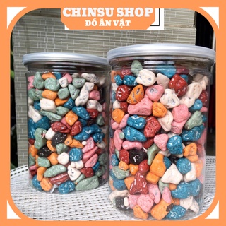 Kẹo sỏi đá nhân socola CHINSU 400gr đồ ăn vặt tuổi thơ siêu ngon -chinsushop