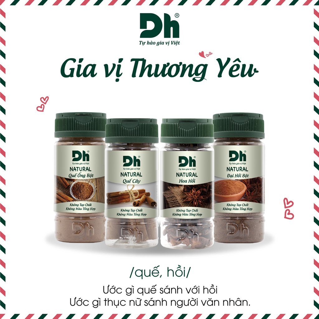 Đại hồi bột Natural Dh Foods gia vị, nguyên liệu nấu ăn tự nhiên 30Gr