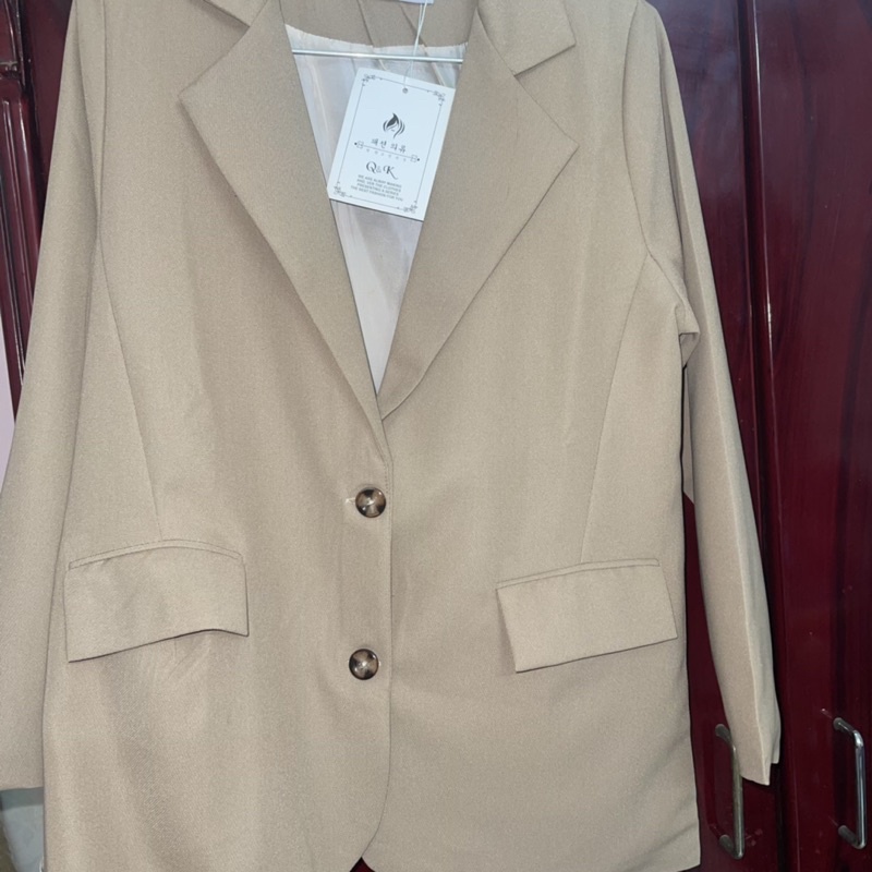 Áo Blazer nâu cafe