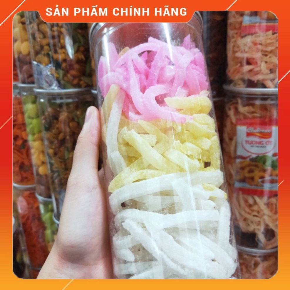 Mứt dừa non sợi lon 400g, 3 vị khác nhau, dẻo mềm, thơm ngon, ăn vặt dịp Tết - NGUỒN ĂN VẶT GIÁ SỈ.