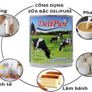 [LẺ GIÁ SỈ] 12 lon SỮA ĐẶC DELIPURE 380g