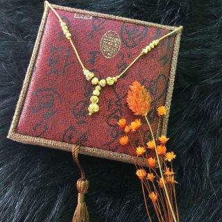 Bộ trang sức bi đồng non mạ