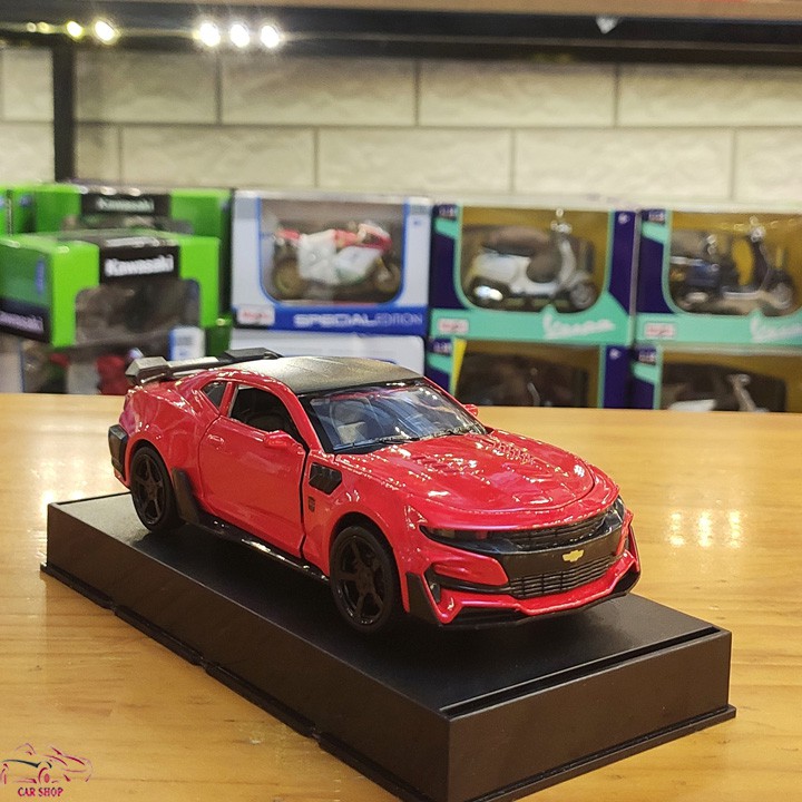 Xe mô hình siêu xe Chevrolet Camaro tỉ lệ 1:32 màu đỏ