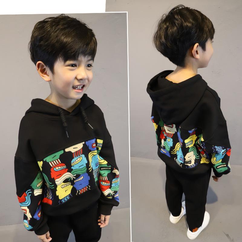 Áo Hoodie Dài Tay Phong Cách Hàn Quốc Thời Trang Thu Đông Mới Cho Bé Trai