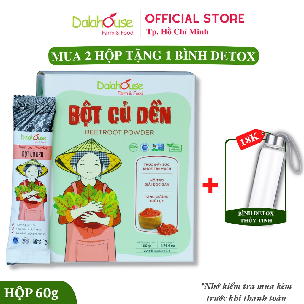Bột củ dền tính bổ máu Dalahouse 50g.