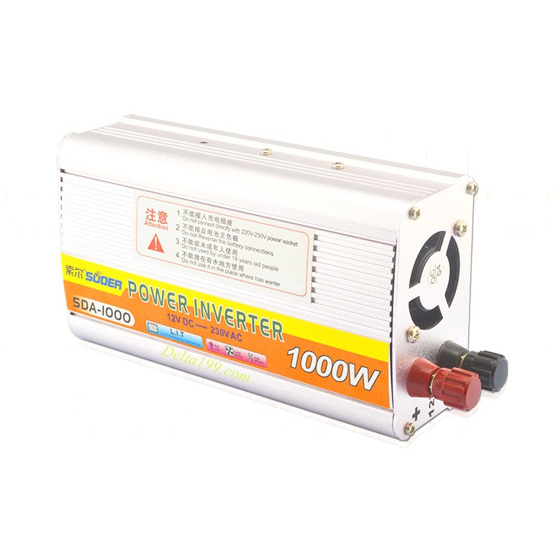 BỘ CHUYỂN ĐỔI NGUỒN TỪ 12V RA 220V CÔNG SUẤT 1000W