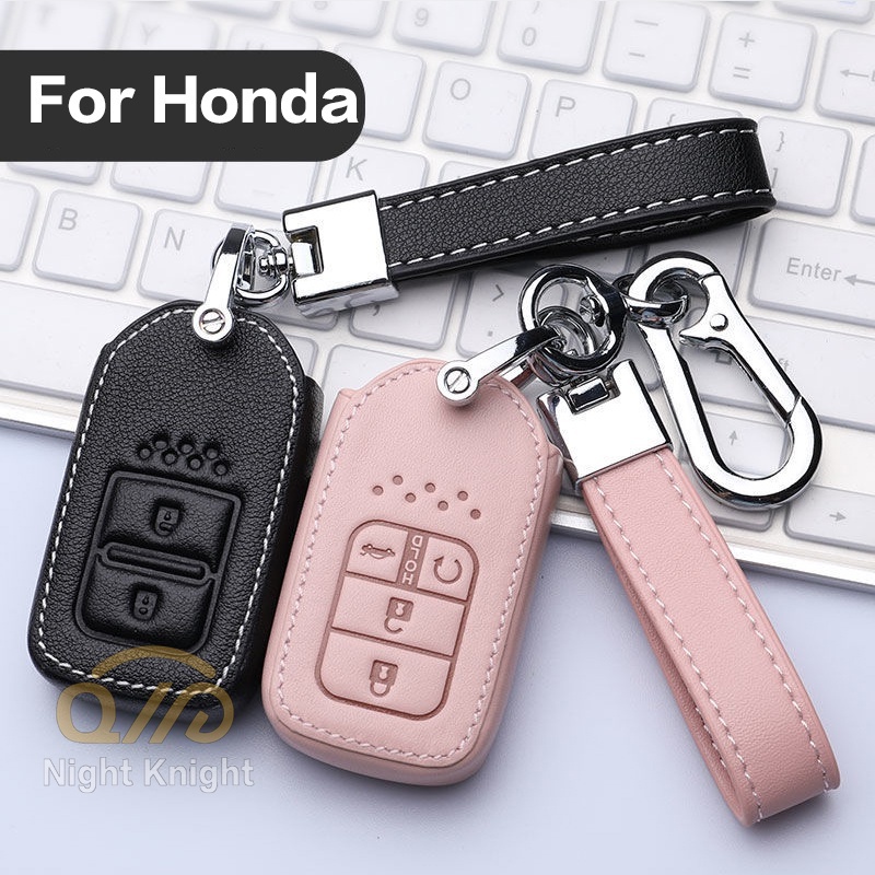 Mới Vỏ Da Bảo Vệ Chìa Khóa Xe Hơi Honda City Civic Jazz Brv Accord Hrv Odyssey Crv