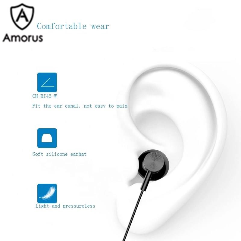 Tai nghe nhét tai Amorus có dây với giắc cắm type C cho điện thoại Xiaomi Huawei