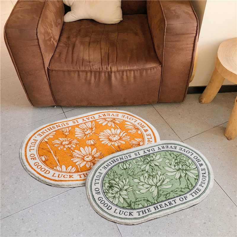 Thảm Lót Cửa Lau Chân Chống Trượt Thấm Hút Nước Thiết Kế Đơn Giản Trang Trí Nội Thất