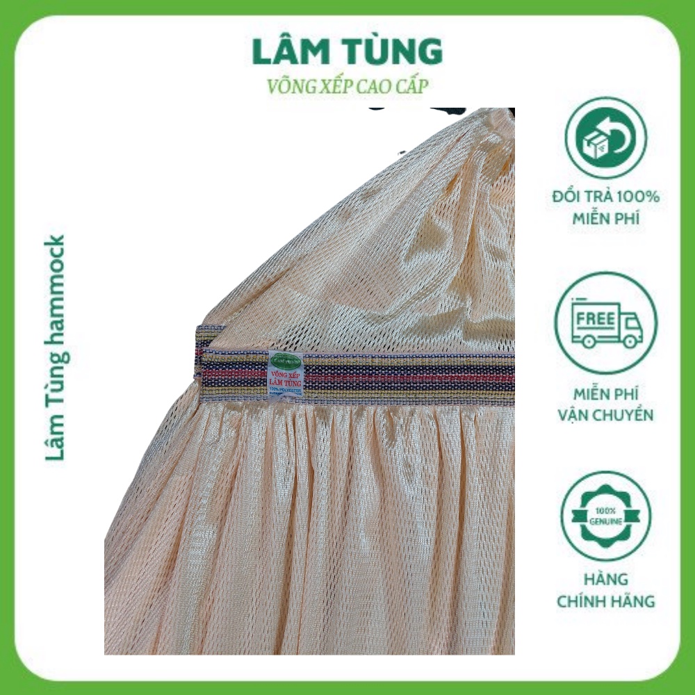 Võng lưới 2 lớp cán thép dài 50 cm,  khổ siêu lớn, lưới siêu dày, hàng xuất khẩu  hiệu Lâm Tùng