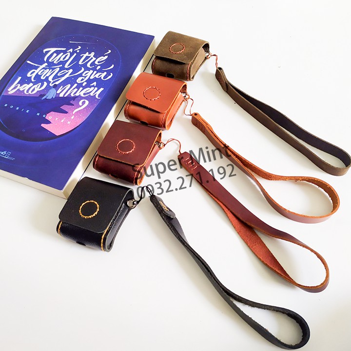 Túi da - ví da đựng tai nghe Airpods