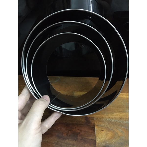 Khuôn bánh MouseTròn / Khuôn Tròn Không Đáy Inox làm bánh mouse, pancake 10cm